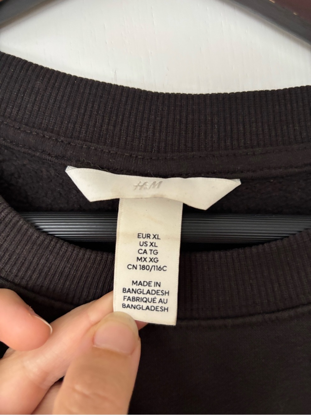 H&M Cropped Crewneck Sweatshirt